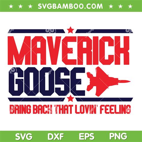 Top Gun Maverick Goose Svg Png
