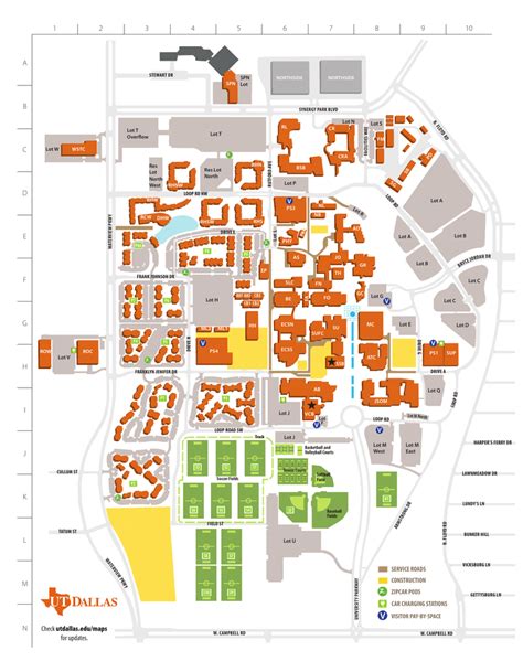 University Of Texas Campus Map United States Map