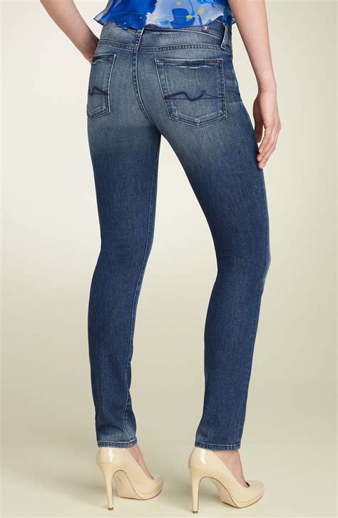 7 For All Mankind® Roxanne High Waist Skinny Stretch Jeans Toluca Wash Nordstrom