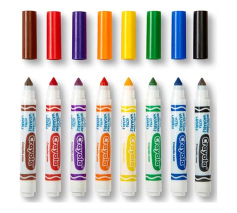 Ultra Clean Washable Markers Broad Line 8 Count Crayola