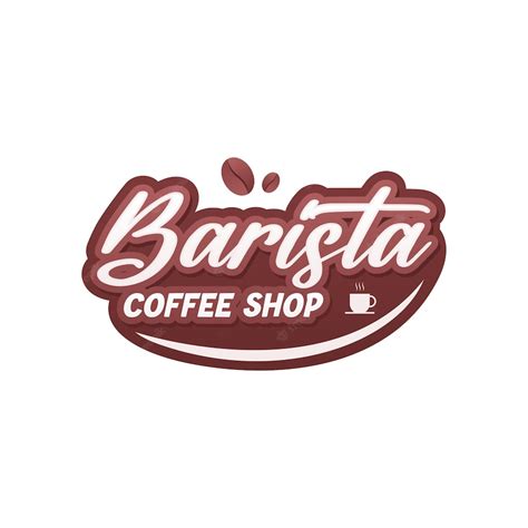 Premium Vector Barista Coffee Shop Typography Logo