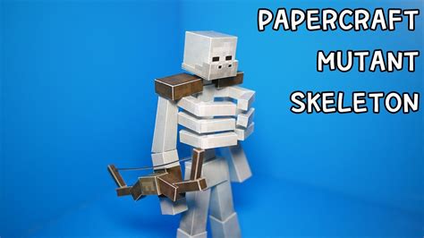 뮤턴트 스켈레톤 만들기 How To Make A Mutant Skeleton Papercraft Minecraft Youtube