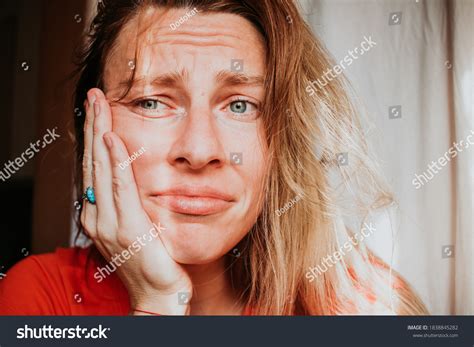 Profile Sad Depressed Woman Crying Stock Photo 1838845282 Shutterstock