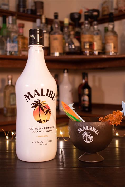 Item 1 of 2 is selected. Malibu Coconut Liqueur Drinks - Malibu Caribbean Rum With ...