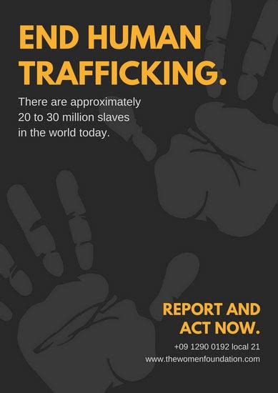 customize 125 human trafficking poster templates online canva