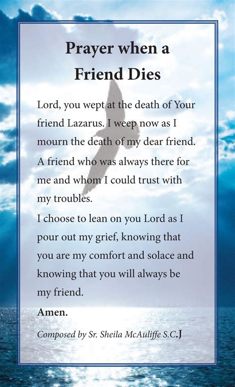 Death Of A Friend Prayer
