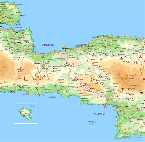 Crete Holiday Villas  Maps of Crete