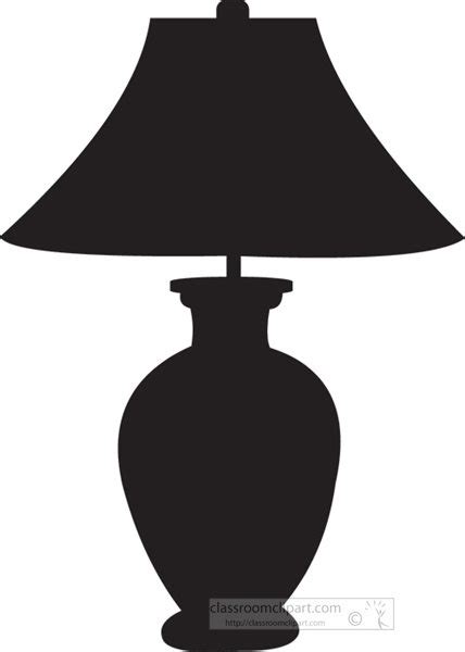 Silhouettes Clipart Lamp Silhouette 1013 Classroom Clipart
