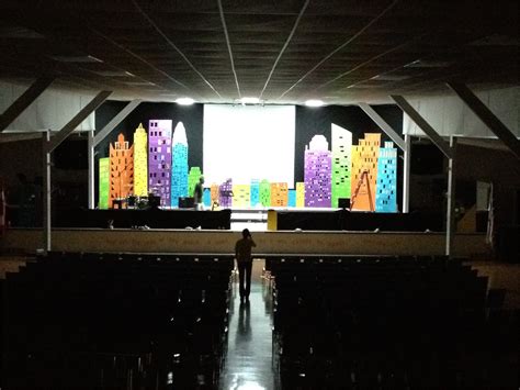Kids In Towers Church Stage Design Ideas