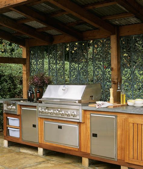 Outdoor Kitchen With Canopy License Images 355189 Stockfood