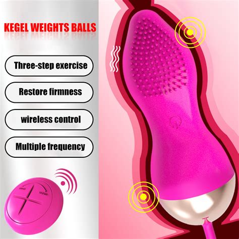 Vibrating Kegel Exerciser Ben Wa Ball Pelvic Floor Massager Kit Remote