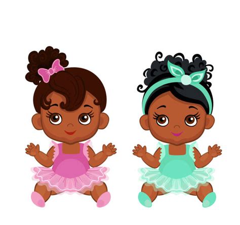 Black Baby Girl Cartoon