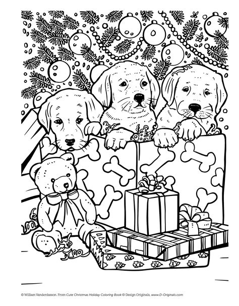 These simple yet fun christmas coloring pages for toddlers feature a total of 5 pages consisting of a little christmas tree, a little snowman. Cute Christmas Holiday Coloring Book for Animal Lovers | Puppy coloring pages, Christmas ...