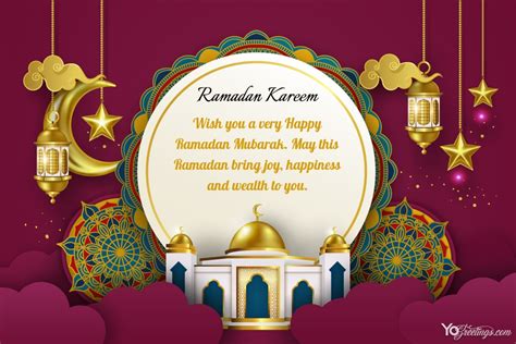 Ramadan Kareem Wishes Card Images Free Download In 2021 Ramadan