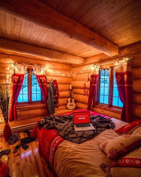 Home Dreams Cabin Bedroom Cozy Cabin Log Cabin Bedrooms