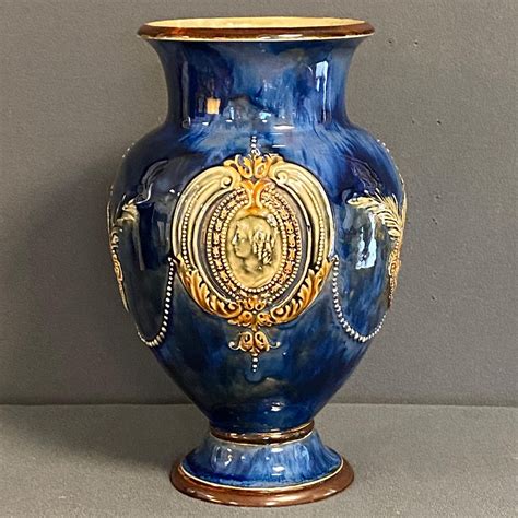 Royal Doulton Lambeth Stoneware Vase Antique Ceramics Hemswell