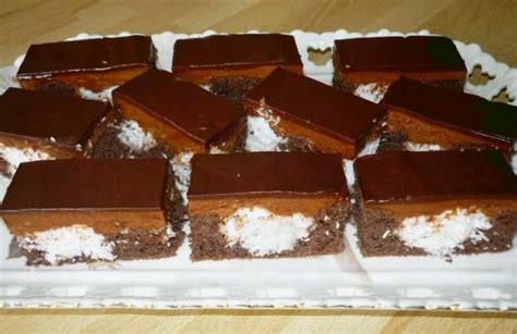 Čokoládovo Kokosové Rezy Recepty Na Zákusky Torty Od Mamy