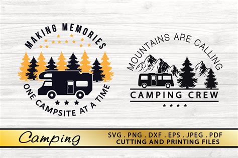 2 Camping SVG PNG DXF EPS File Camping Crew SVG Vector Files 702384
