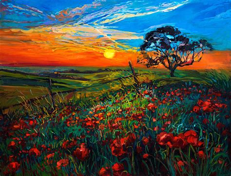 Poppy Fields By Ivailo Nikolov Painting By Boyan Dimitrov