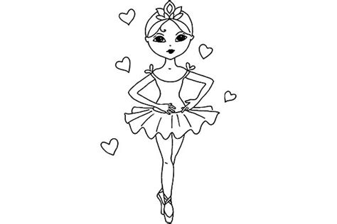 Little Girl Ballerina Coloring Pages