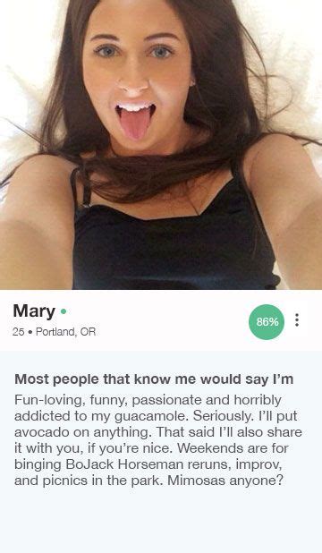 Funny Female Dating Profile Examples