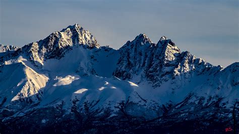 2560x1440 Resolution Snow Covered Mountain Alaska Mountains