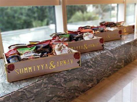 Has curated the perfect selection of gifts for the bride and groom. Luxury Indian Weddings - Personalised Food Hampers For ...