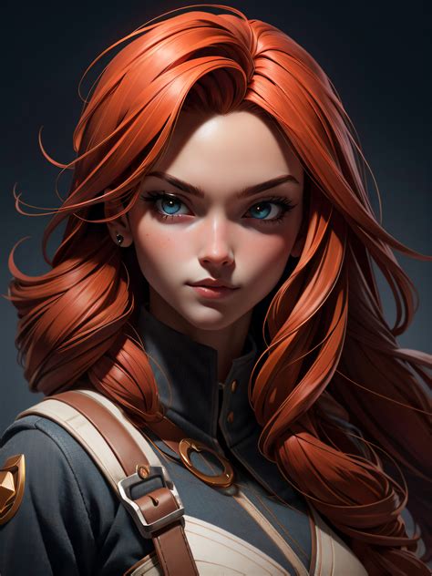 Artstation 3d Redhead Girl