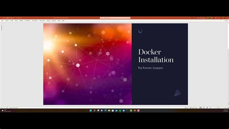Docker Installation Tamil Youtube