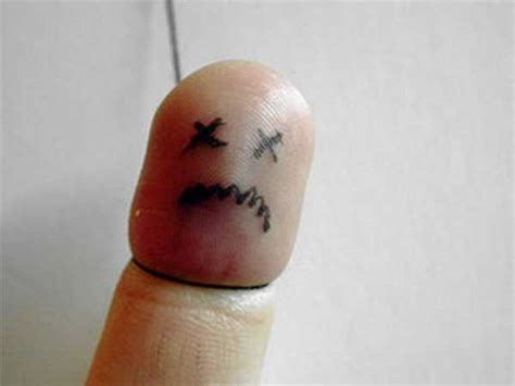 Funny And Creative Fingers Drawing