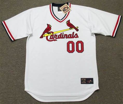 St Louis Cardinals 1980s Majestic Cooperstown Home Jersey Customized
