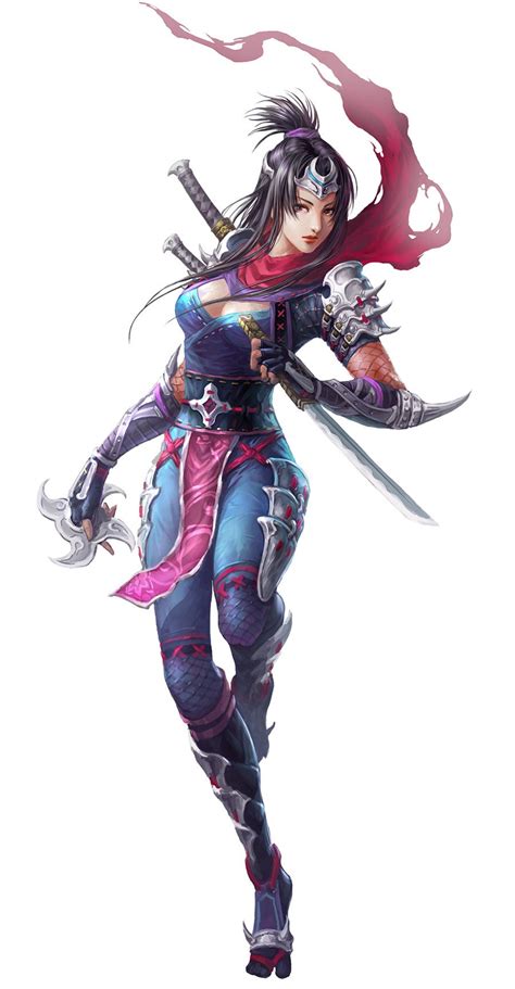 Female Ninja From Conquer Online Ninja Art Female Ninja Character Art