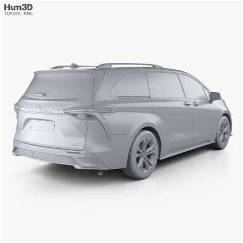 Toyota Sienna Xse 2022 3d Model Vehicles On Hum3d