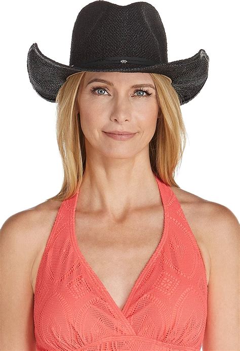Upf 50 Womens Cowboy Hat Sun Protective Black Cs12egde95f