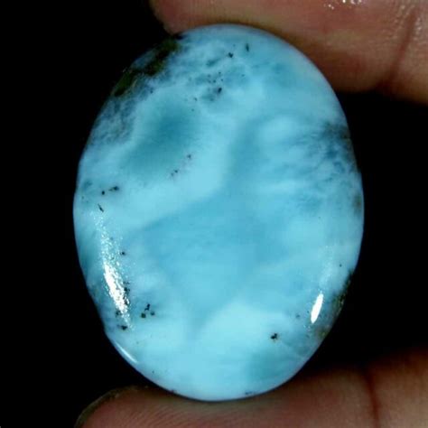 4890cts Aa Natural Sky Blue Larimar Oval Dominican Republic Loose