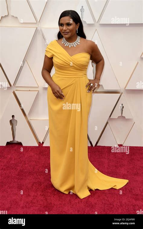 Mindy Kaling Walking On The Red Carpet At The 92nd Annual Academy