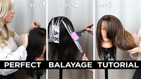 Diy Step By Step Perfect At Home Balayage Tutorial Youtube Balayage