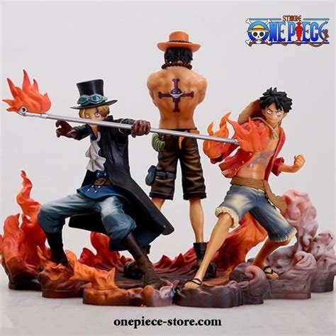 3pcs One Piece Luffy Ace Sabo Three Brothers Pvc Action Figure