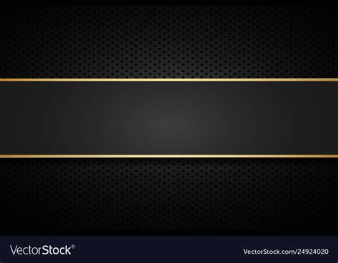 Golden Line Banner Gold Dark Background Royalty Free Vector