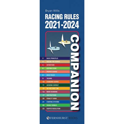 Racing Rules Companion 2021 2024 2495 Whitworths Marine