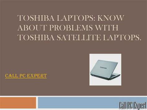 Know About Problems With Toshiba Satellite Laptops Flickr