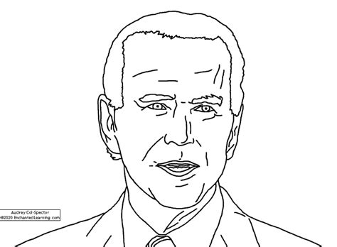 Joe Biden Coloring Page - Enchanted Learning