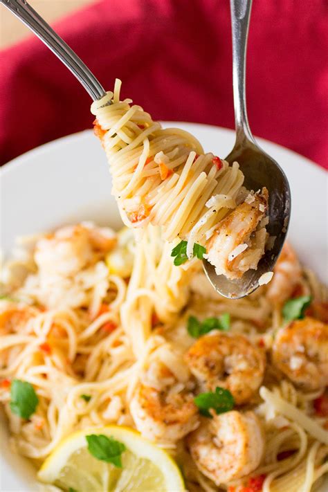 Shrimp Pasta With Creamy Roasted Red Pepper Sauce Chili Pepper Madness