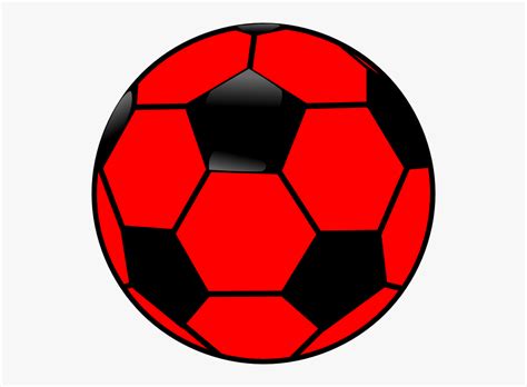 Red Soccer Ball Clip Art Free Clipart Images Black And Red Soccer