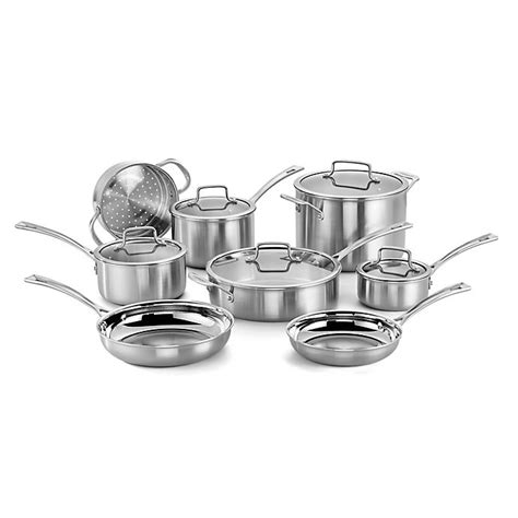 Cuisinart® Tri Ply Pro Stainless Steel 13 Piece Cookware Set Bed Bath
