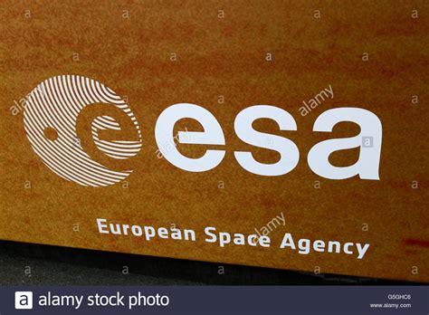 Das Logo Der Marke Esa European Space Agency Berlin Stock Photo Alamy