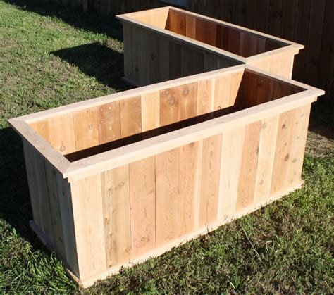 Two Brand New Large Open Base All Cedar Garden Planter Boxes