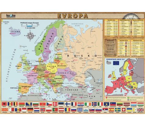 Mapa Evropa A4