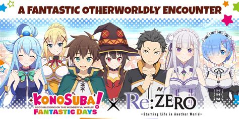 Konosuba Fantastic Days Will Launch Its Rezero Collaboration Event