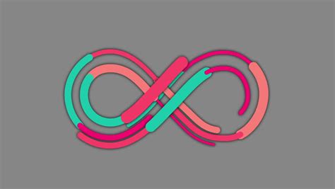 Colorful Infinity Symbol Animation Ideal For Intro Transitions